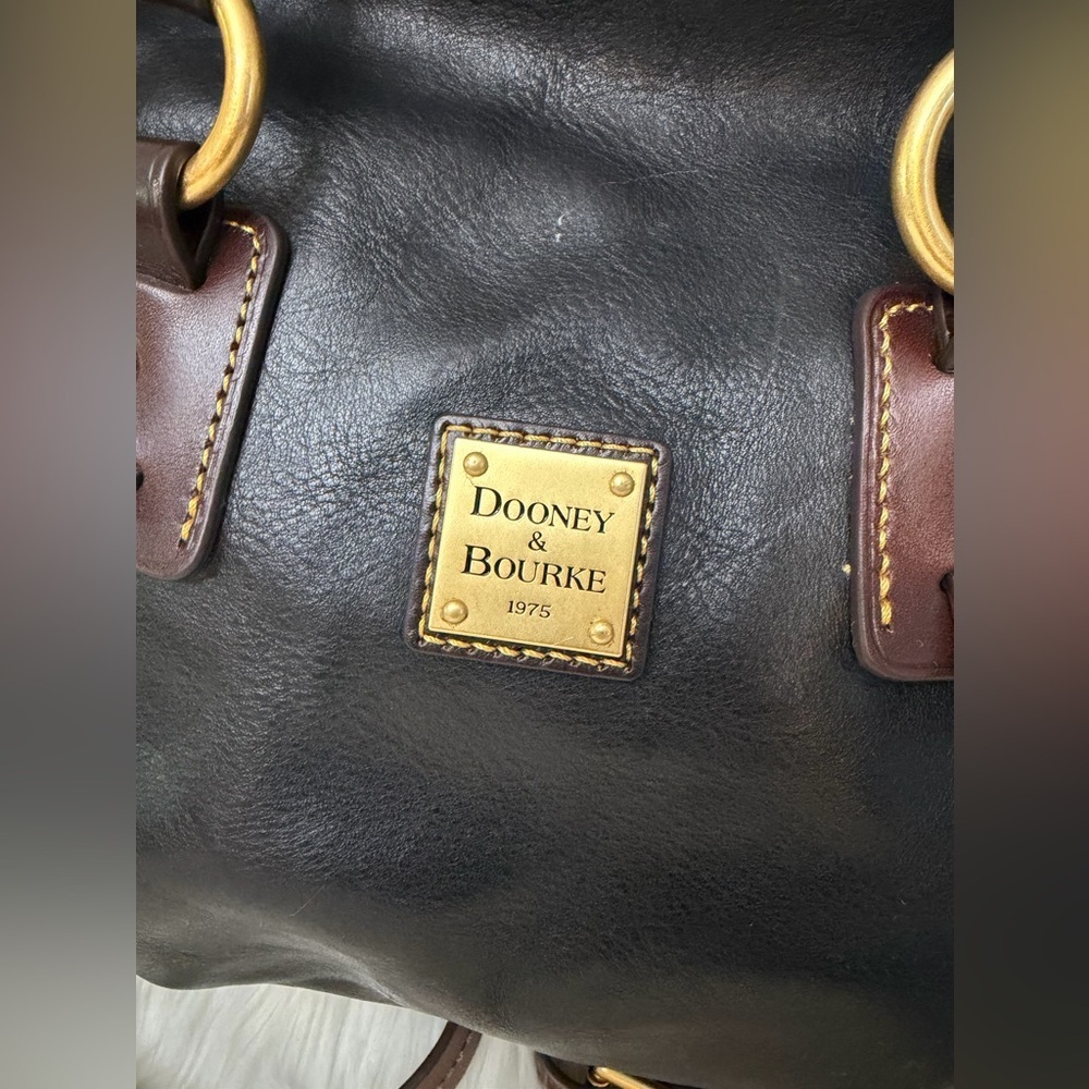 Dooney & Bourke Black Leather Satchel - Picture 4 of 16